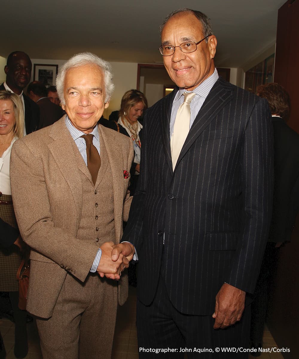Ralph Lauren, left, with Harold Freeman, MD