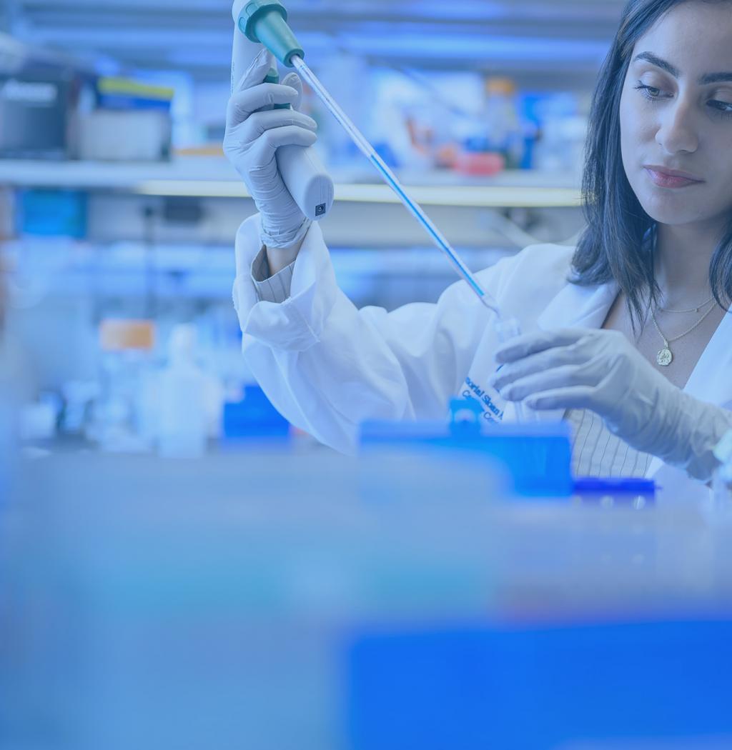 Researcher in lab